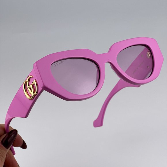 Gucci GG1421S 004 Sunglasses Pink Magenta Cat Eye Women GG 1421S main image 4